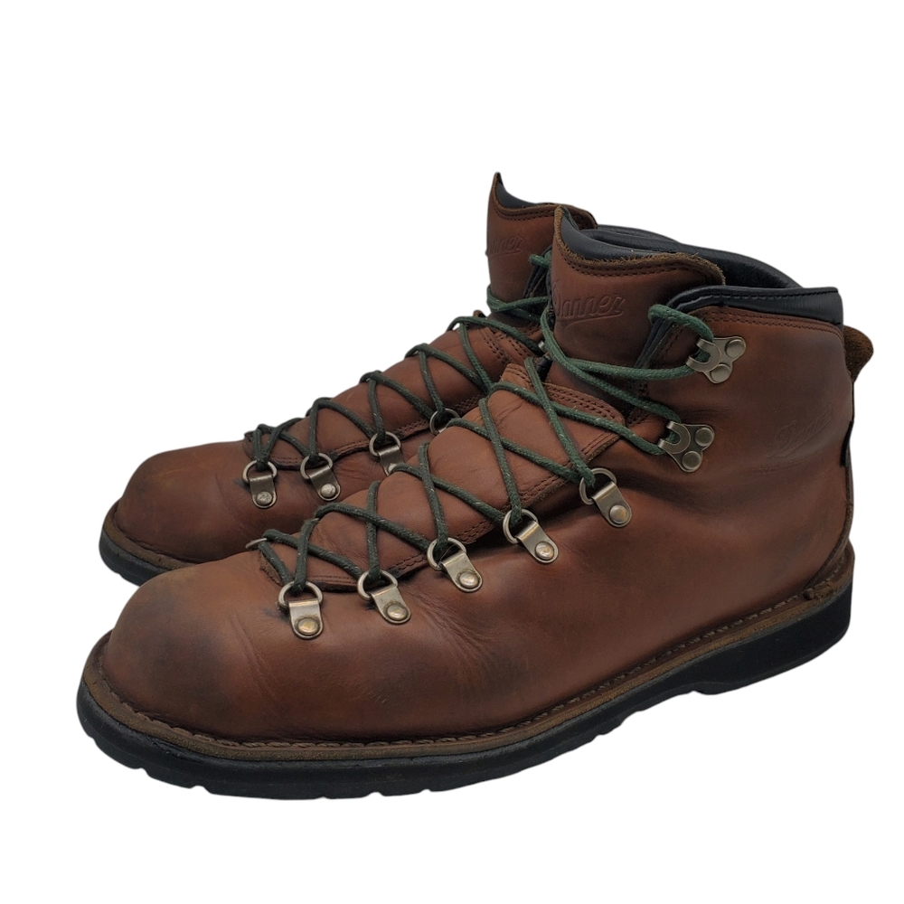 DANNER Mens 'Mountain Pass' 5” Cedar Leather WP Hiking Boots Size 13 EE USA $430